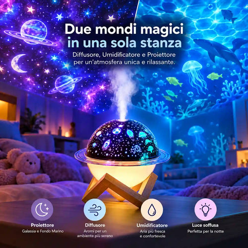 LumiDream™ — Diffusore, Umidificatore e Proiettore 3 in 1