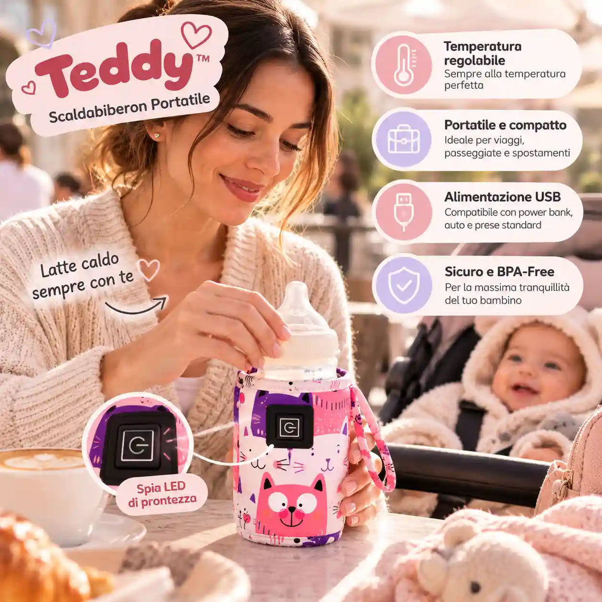 Teddy™ – Scaldabiberon Portatile